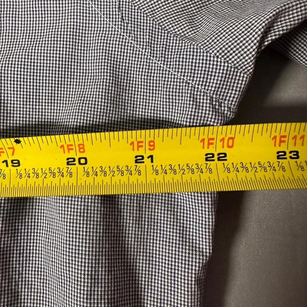 Ralph Lauren Yarmouth Shirt Mens 15 32/33 Blue White Check Cotton Button Down